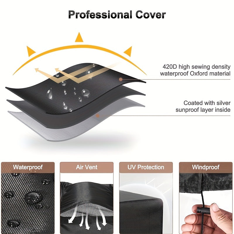 Water-Resistant Outdoor Air Conditioner Cover 1-Piece Durable Weatherproof