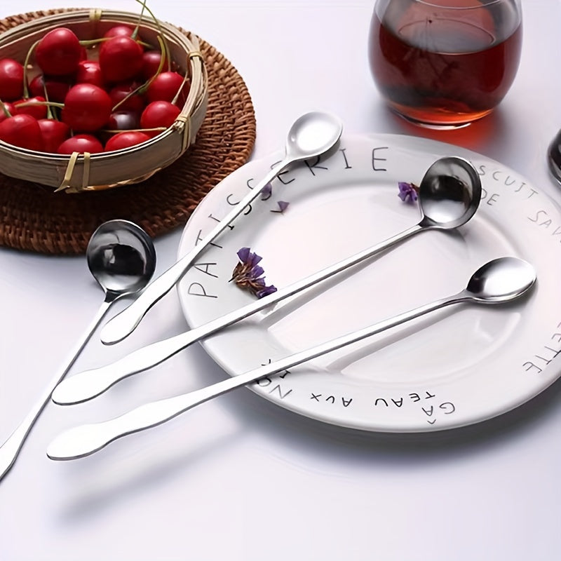 Set of 3 or 6 Long Handle Coffee Stirring Spoons Mini Espresso Spoons