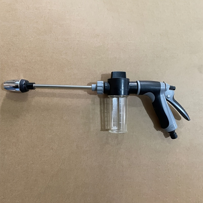 High-Pressure Multi-Function Car Wash Spray Gun with Quick Connect Adapter for Pet and Outdoor Cleaning