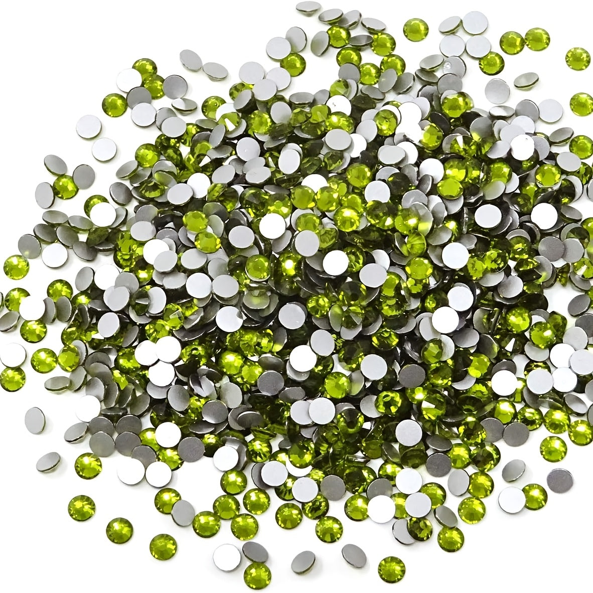 1440 piezas de cuentas de vidrio brillante para arte de uñas, joyería y proyectos de bricolaje