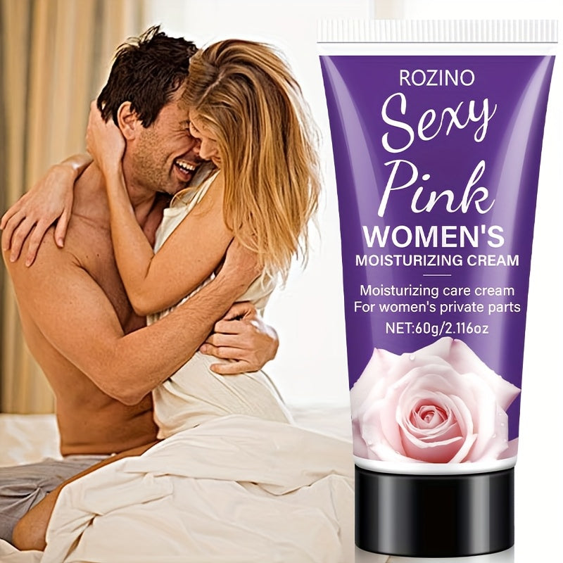 ROZINO 60g Intim Qism Kreemi, Atirgul Hidli, Gippoallergenik, Vitamin E va O'simlik Ekstraktlari bilan Namlantiruvchi, Barcha Terilar Turi uchun Mos, Quruq Teriga Yaroqli, Maxfiy Nozik Teri Parvarishi uchun