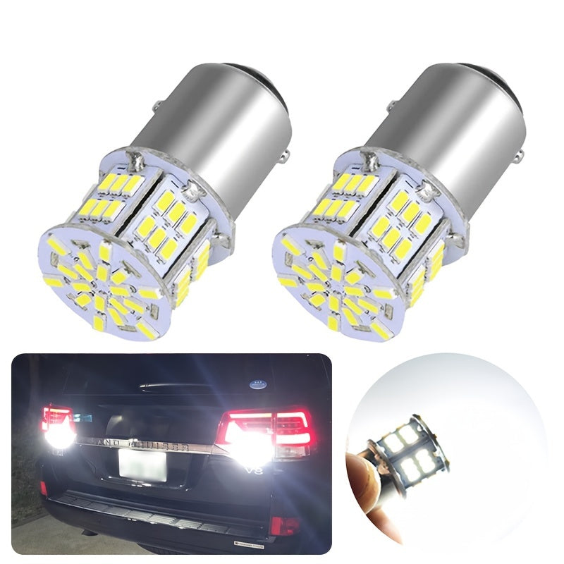 2PCS White LED Brake Light Bulb 1157 BAY15D for Car Tail Backup Parking