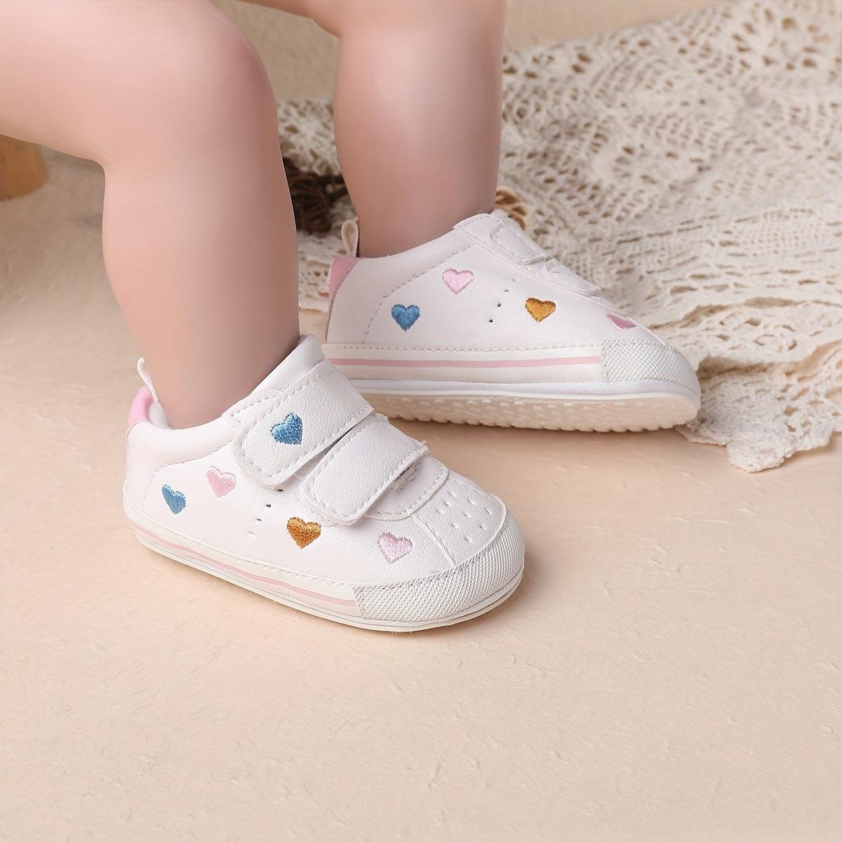 Baby Girl Sneakers Lightweight Non-Slip Shoes for All Seasons