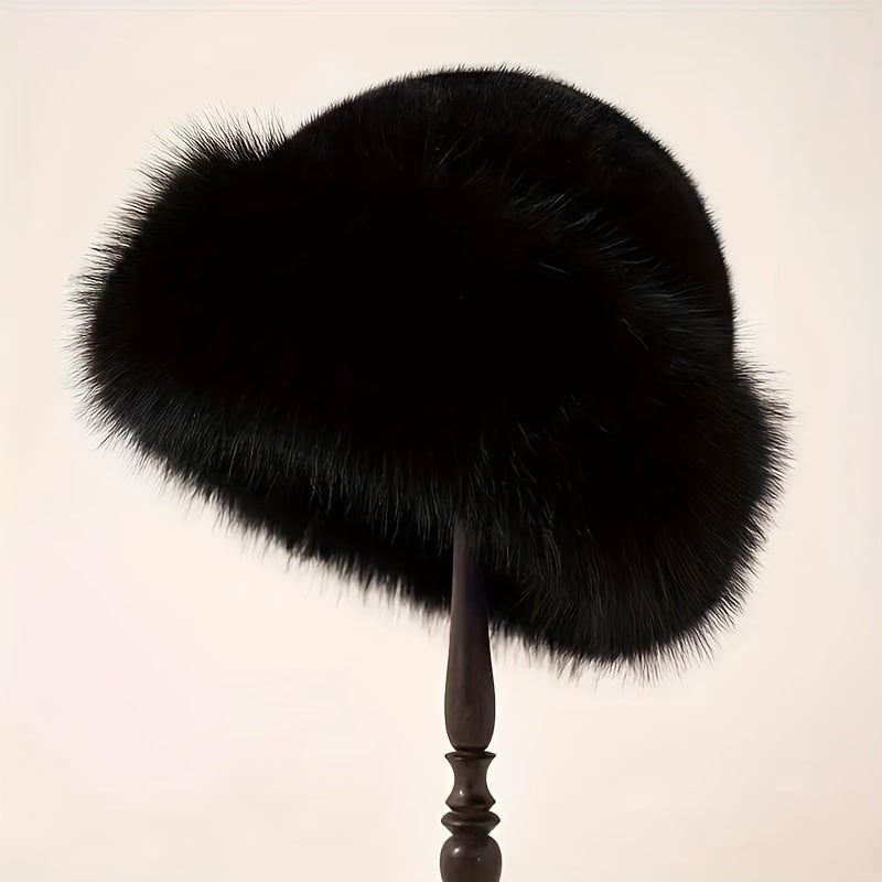 Women's Winter Hat Faux Fur Warm Ear Protection Lightweight Polyester Blend