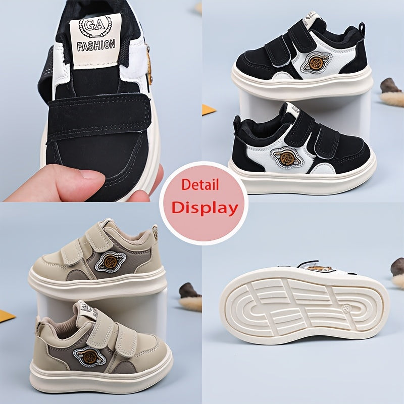 Kids' Retro Casual Sneakers for Boys and Girls Breathable PU Upper Rubber Sole