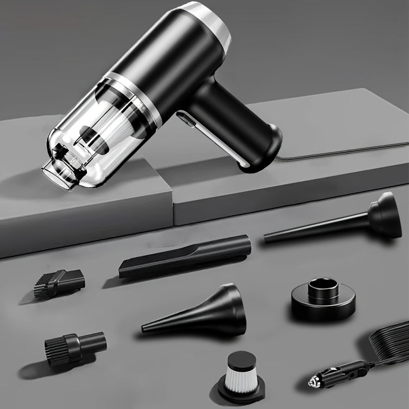 Handheld Car Vacuum Cleaner With Blower Function Compact Dust Remover