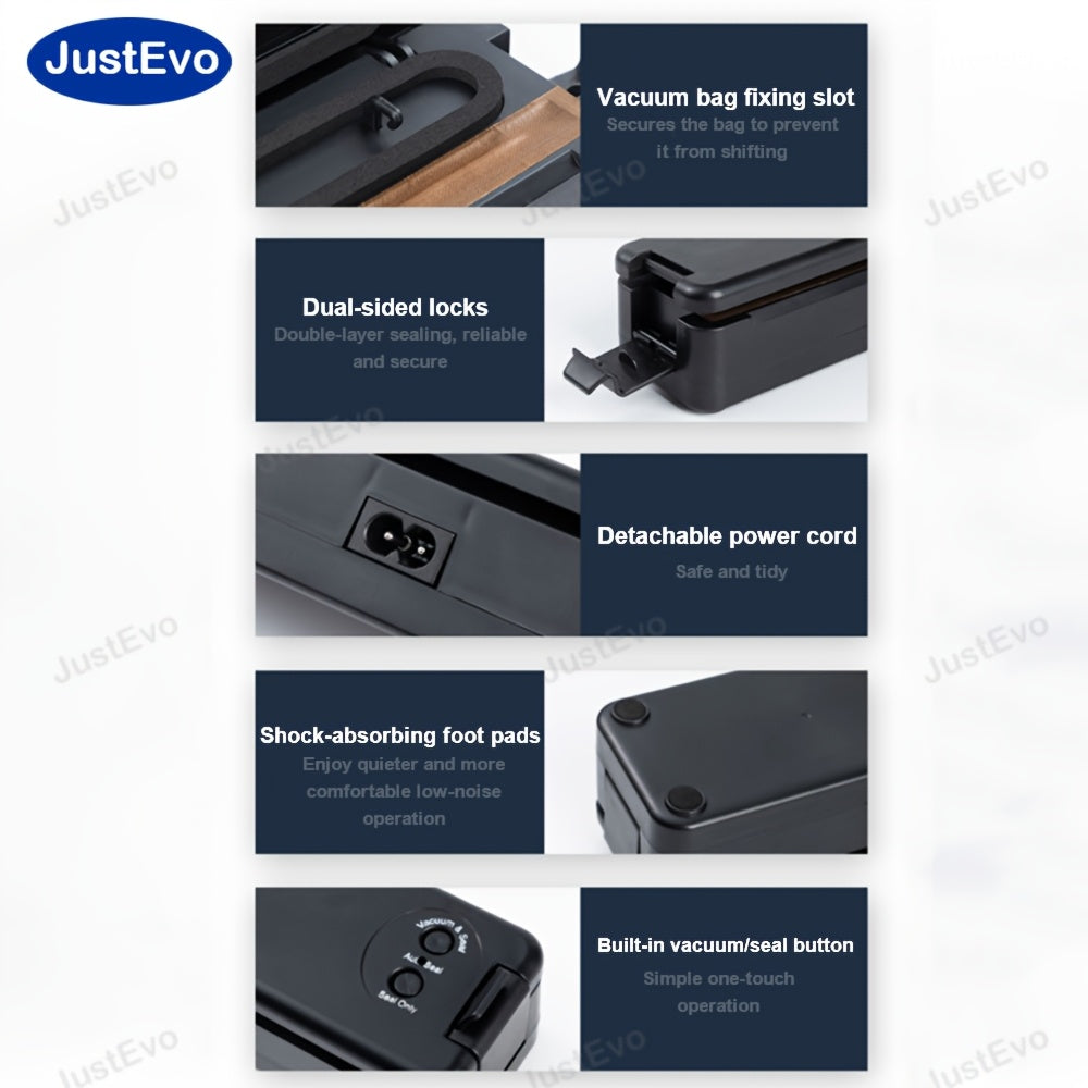 Автоматическая система герметизации воздуха для продуктов с мешками для сохранения свежести для закусок и хранения