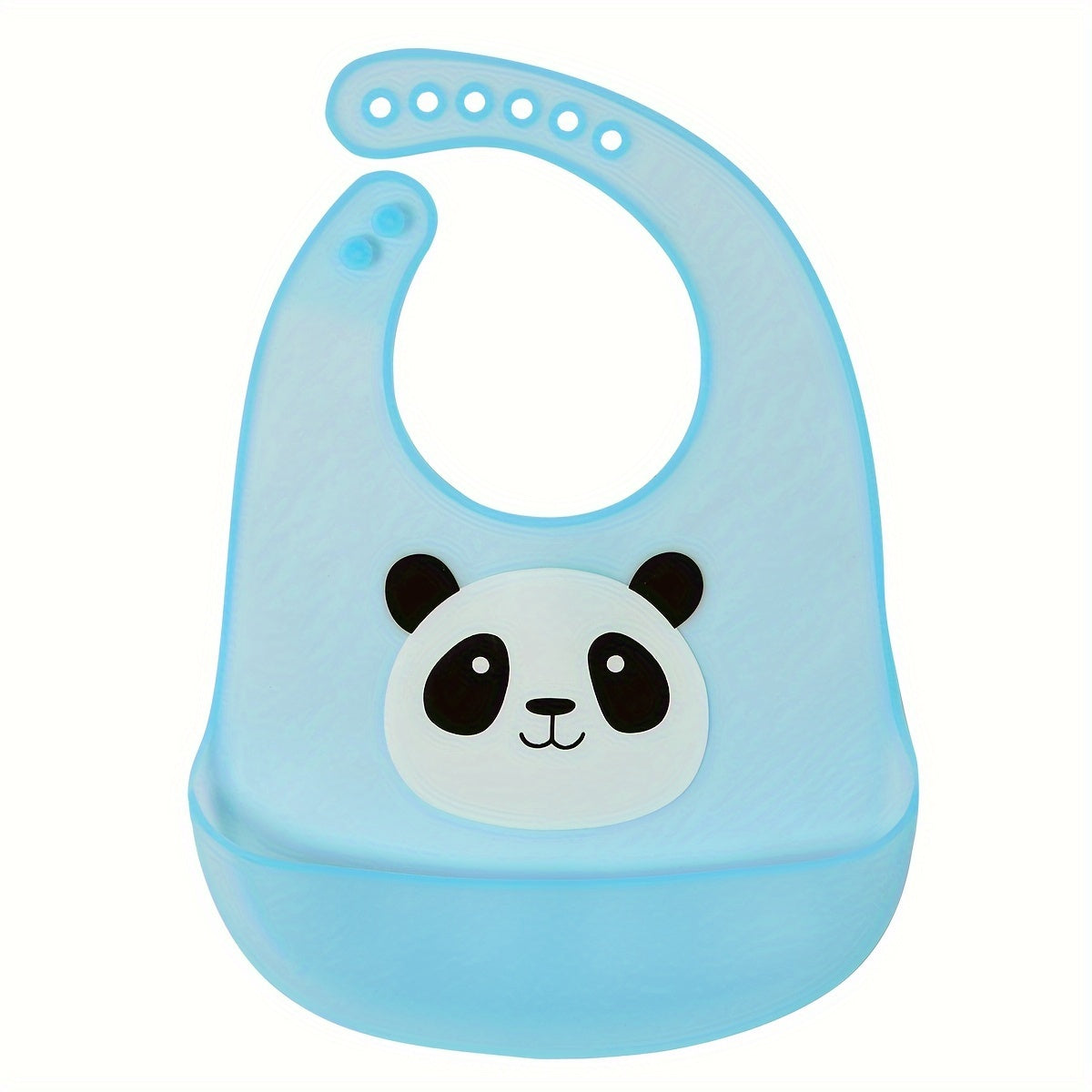 Силиконовые нагрудники для детей с регулируемым воротником и карманом - водонепроницаемые, без BPA, легкие в чистке, можно мыть в посудомоечной машине - идеальны для детей в возрасте от 0 до 3 лет - с милыми дизайнами панд и кроликов.