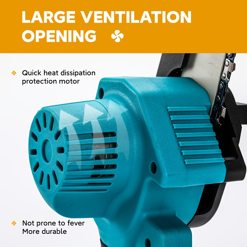 Cordless Electric Chainsaw - Rechargeable Lithium Battery 220V-240V Outdoor Tree Cutting