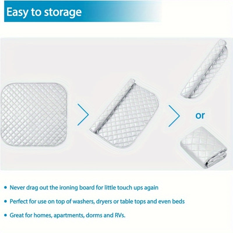 Portativ temir daftar 60.96x55.88cm, buklanuvchi, ikki tomonlama issiqlikka chidamli, ko‘p maqsadli