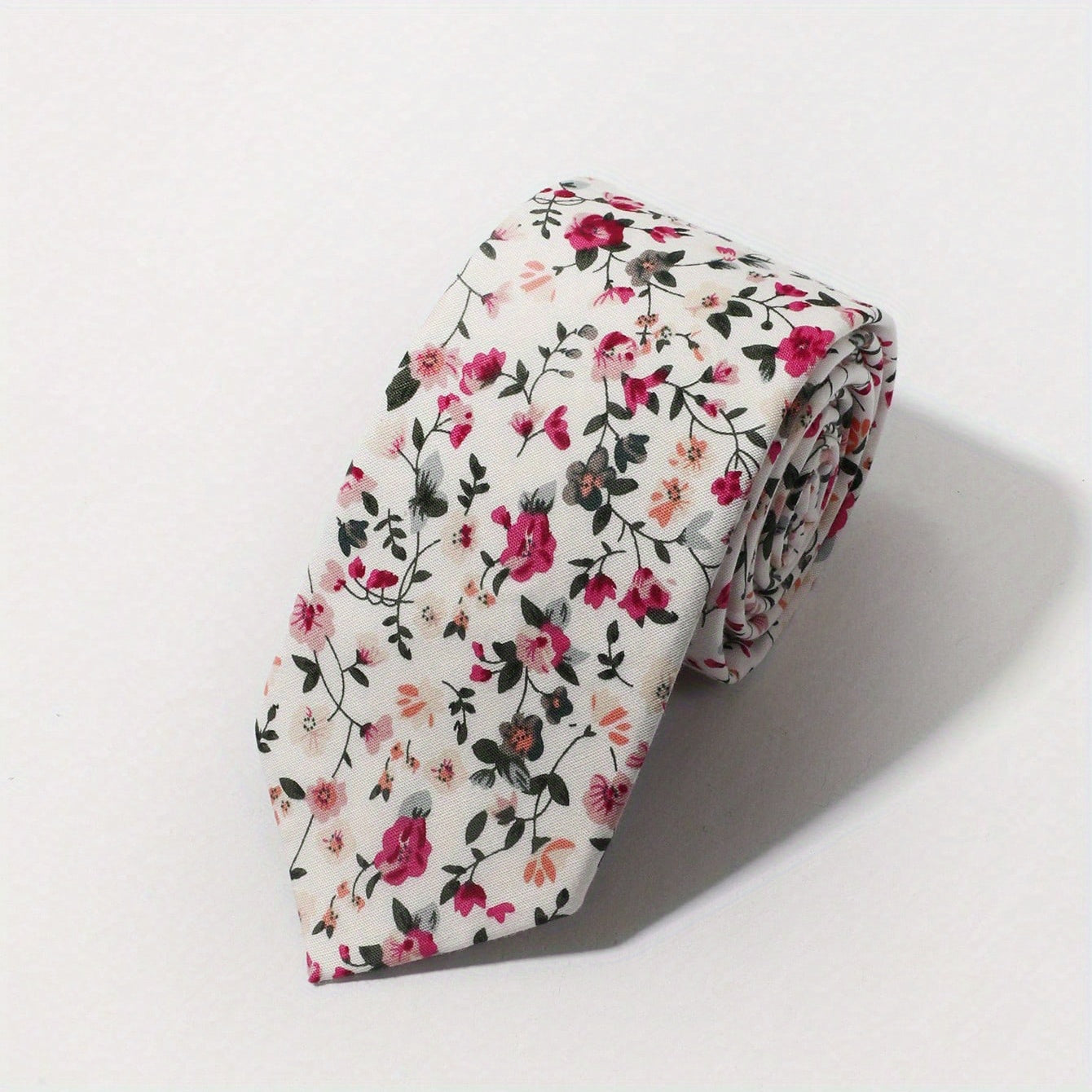Men's Floral Print Party Tie for Formal Occasions