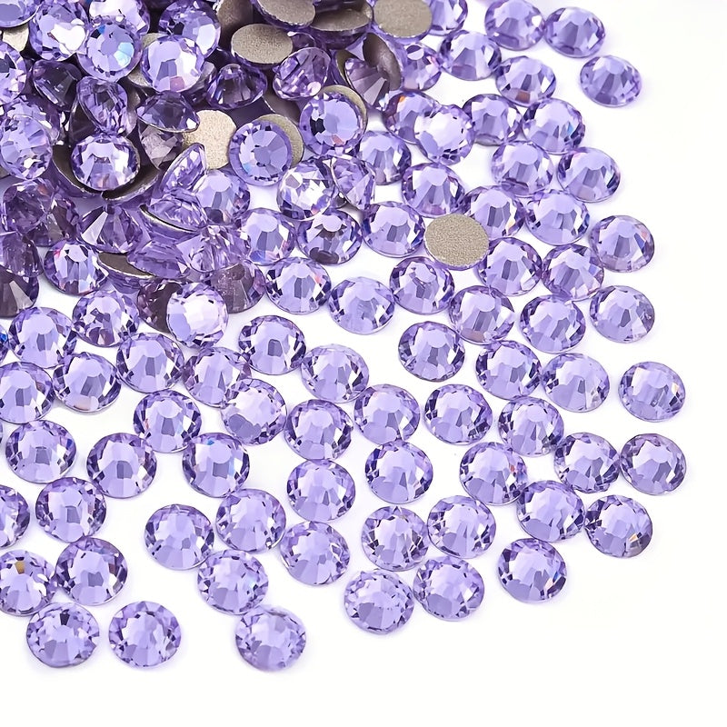 1440 Ochiq Olmos Flat Rhinestones uchun Hunarmandchilik, Tirnoq San'ati, Poyabzal, Kiyim-kechak, Zargarlik, Dekoratsiya