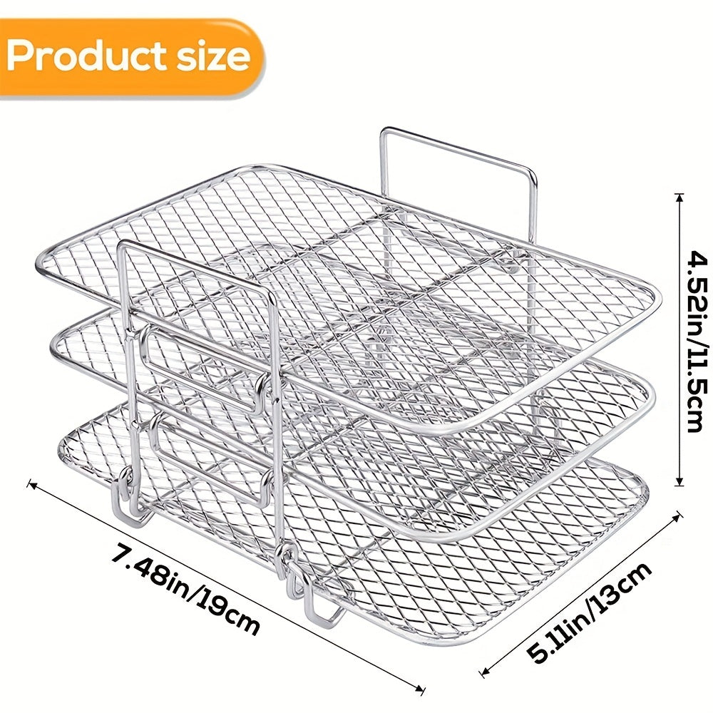 Stainless Steel Cooking Rack for Frying Grilling and Outdoor Barbecuing