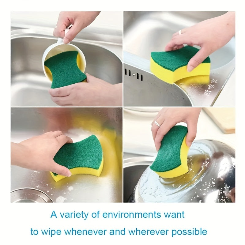12 or 24 Pack Kitchen Cleaning Sponges with Melamine Scrubbers and Non-Scratch Cloths
