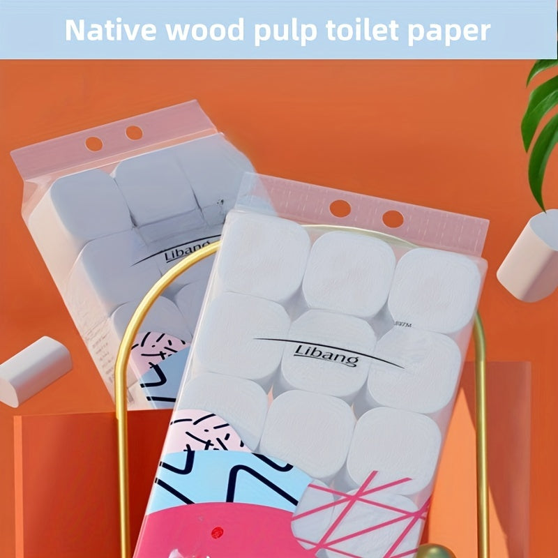 Ultra-yumshoq yog'och pulpasi asosida tayyorlangan yuqori singdiruvchi hojatxona qog'ozi - qichishmas, uy tozalash uchun qulay ko'p marta egiladigan dizayn.