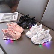 Дышащие повседневные кроссовки для детей для мальчиков и девочек, весна-осень, легкие беговые туфли