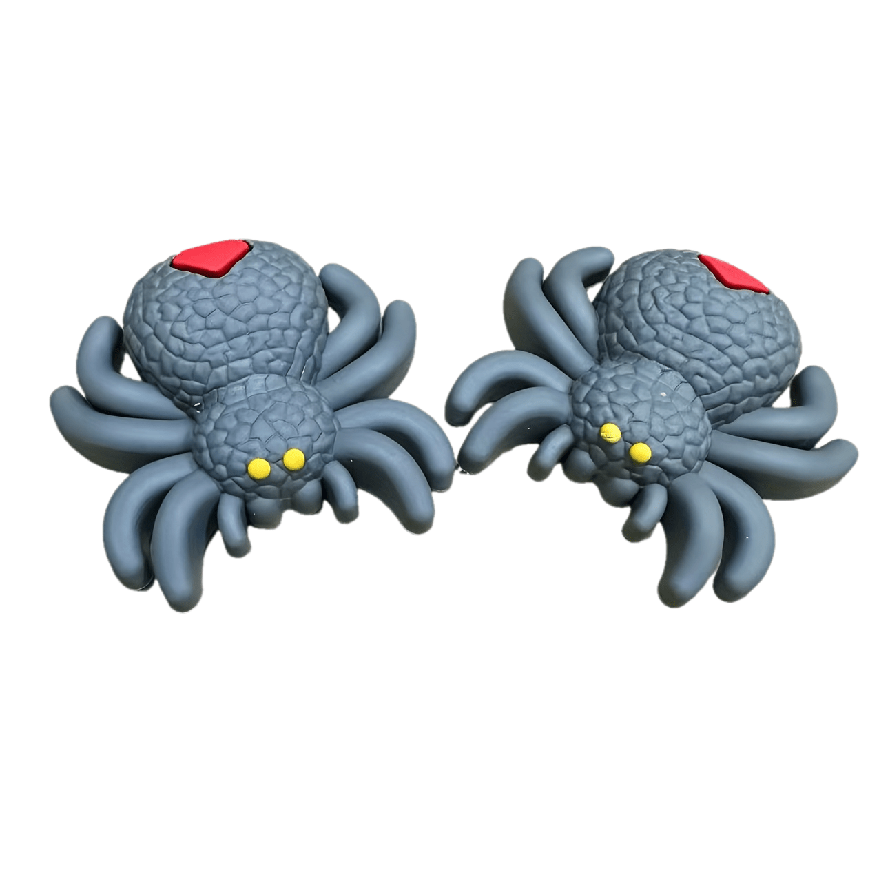 Women's Hole Shoes with 3D Floral Buckles and Spider Accessories