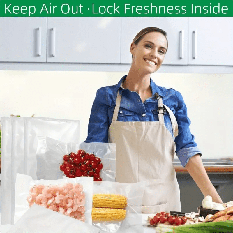 5-Piece 5.0 Meter Vacuum Sealer Bags for Food Storage and Preservation
