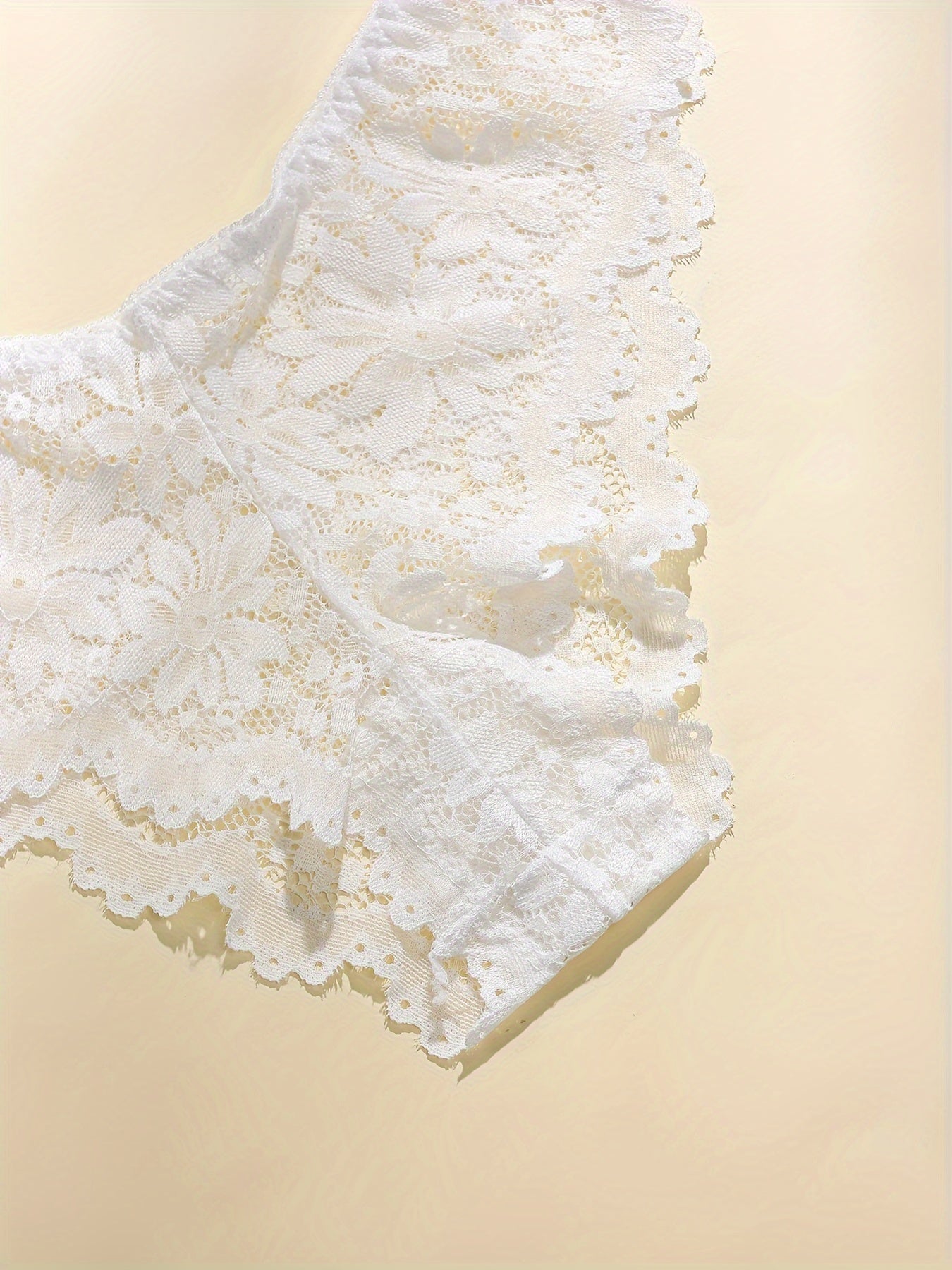 Women's Lingerie Set Camisole Bra and Panties with Floral Lace