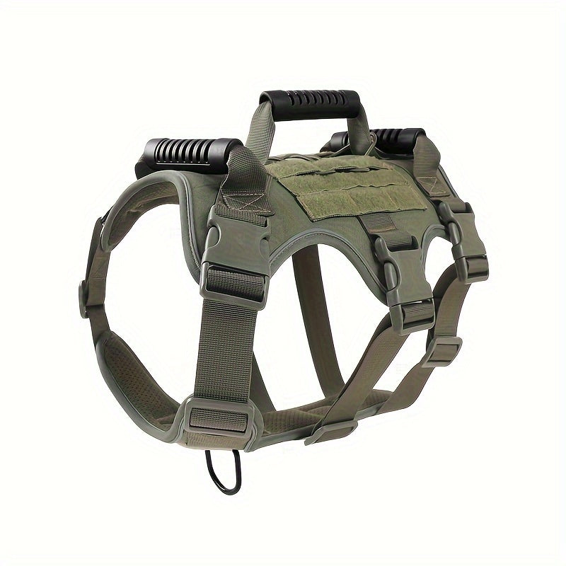 Adjustable Reflective Dog Harness with Handle No-Pull Tactical Vest