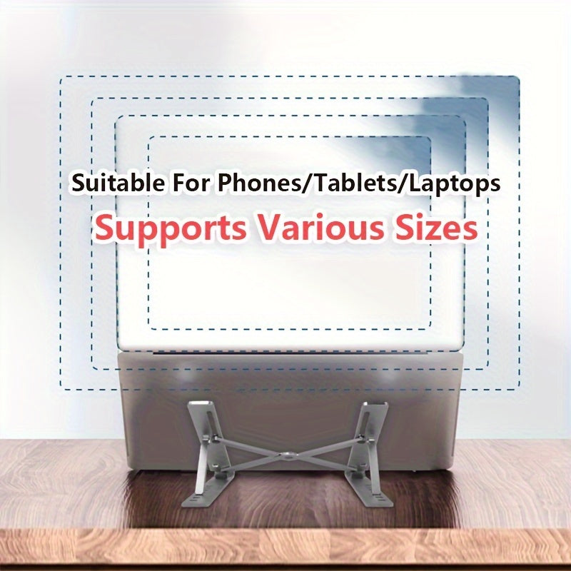 Aluminum Alloy Dual Cooling Gaming Laptop Stand Adjustable Foldable for Tablets Notebooks