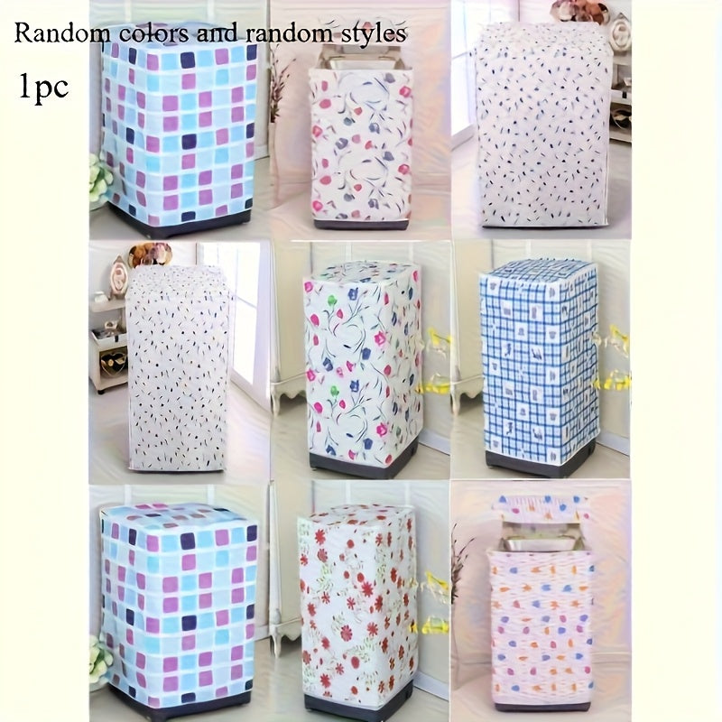 Cubierta de PEVA floral premium para lavadora para tambores de carga frontal, resistente a los rayos UV, uso en balcón, 2 piezas