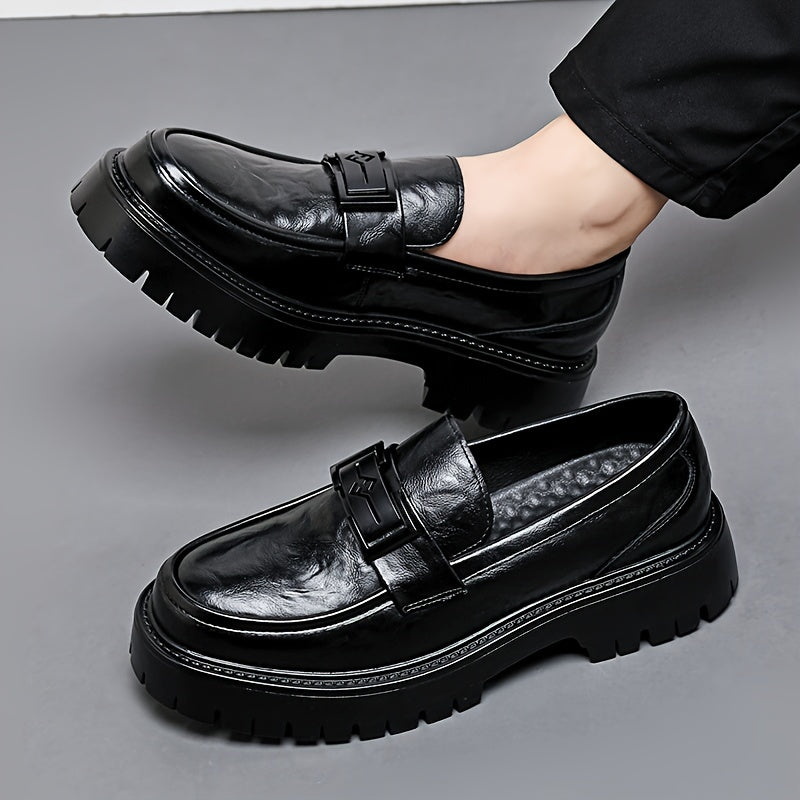 Men's Slip-On Loafers with Non-Slip Rubber Sole Casual Fashion Solid Color