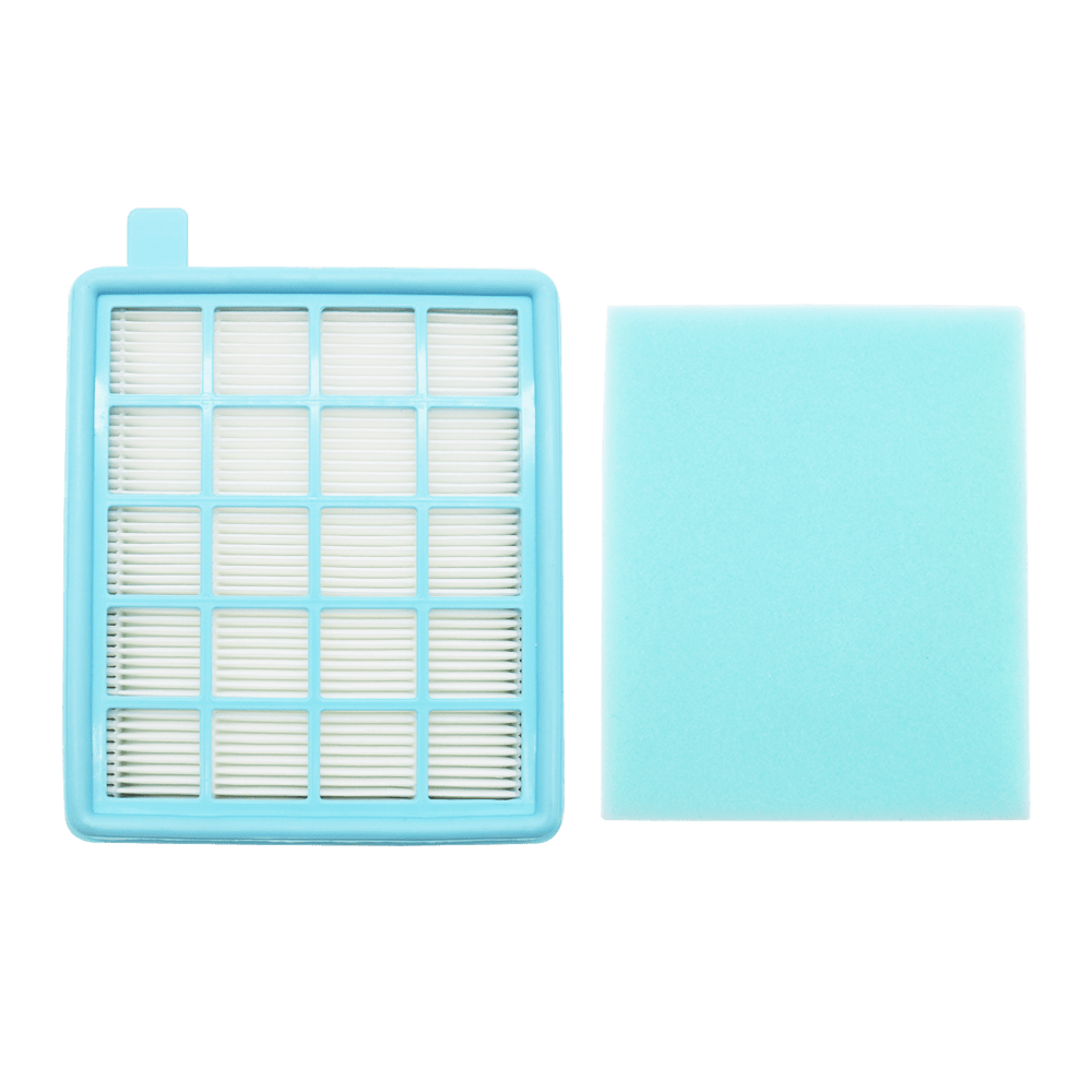 1 HEPA Filtrni Philips Power Pro Active va Compact Changyutgichlar uchun almashtirish - Yengil ko'k to'r dizayni, FC8058/01 va boshqa modellarga mos keladi, Polyester tolasi bilan havo sifatini yaxshilaydi