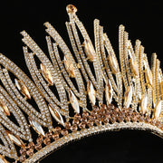 Rhinestone Crown Bohemian Style Wedding and Party Headpiece