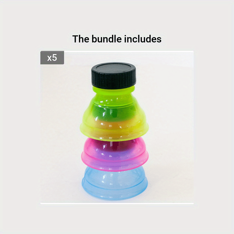 Tasodifiy Rangli Soda Saver Bottle Caps 3ta/6ta uchun, yopishtirish va shisha ustki va bankalar qopqog'ini himoya qilish uchun.