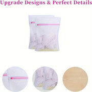 Juego de 6 bolsas de malla para ropa delicada, almacenamiento de viaje, tamaño pequeño 27x37cm