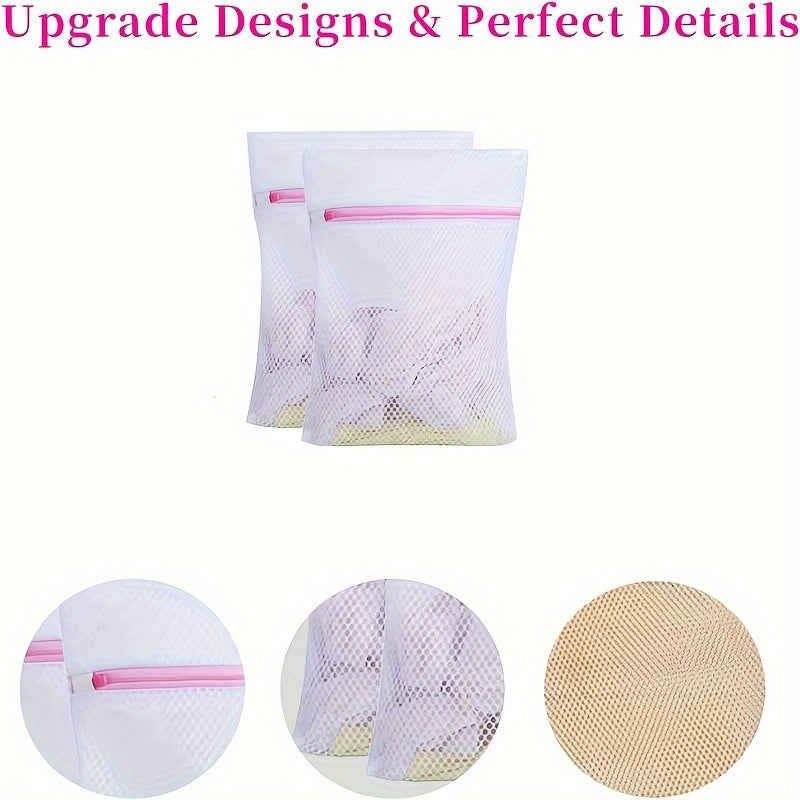 Juego de 6 bolsas de malla para ropa delicada, almacenamiento de viaje, tamaño pequeño 27x37cm