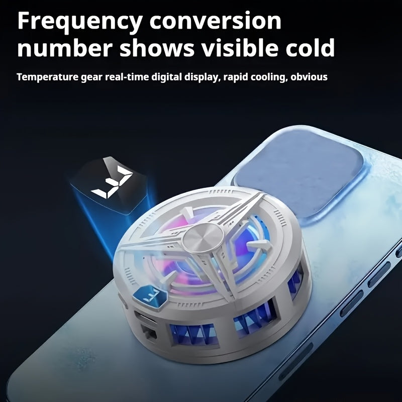 Portable USB Phone Cooling Fan for Gaming Heat Dissipation Compact Phone Cooler