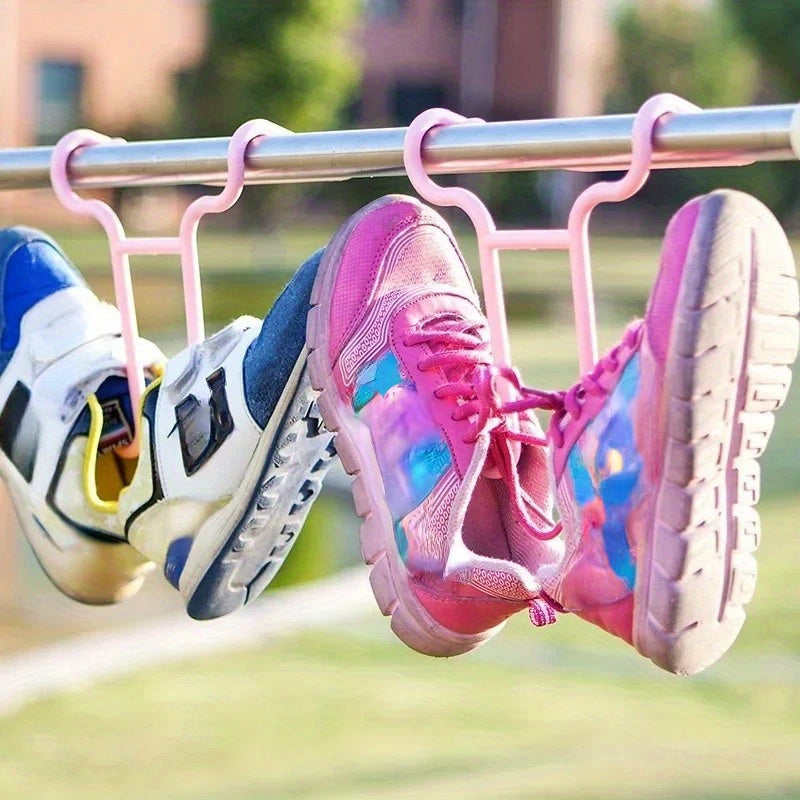 8pcs Plastic Shoe Organizer Set Hanging Racks for Home Storage