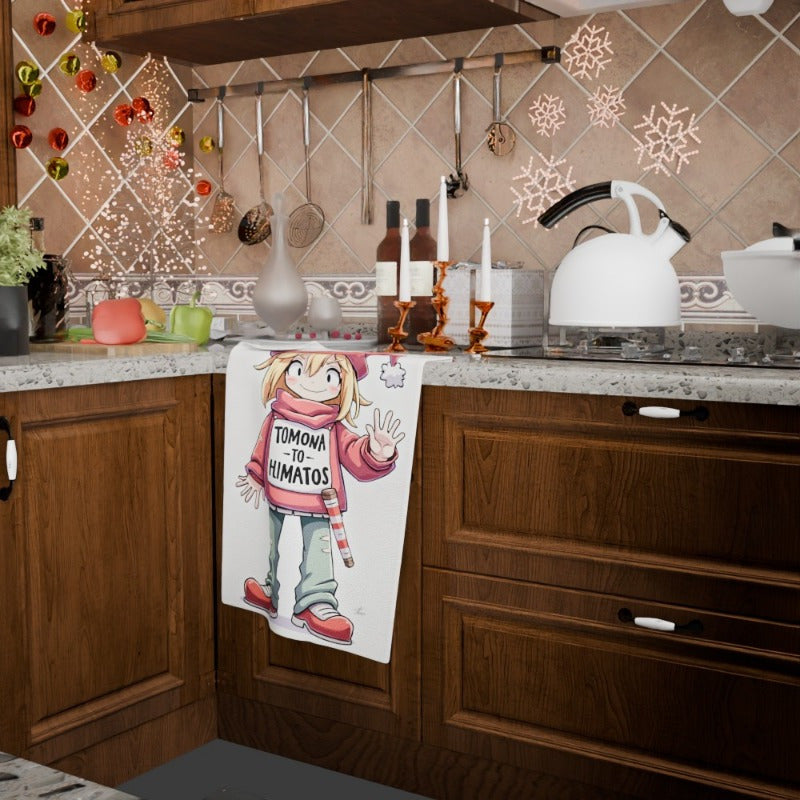 Christmas Kitchen Towel 18x66cm Soft Decor with Holiday Design