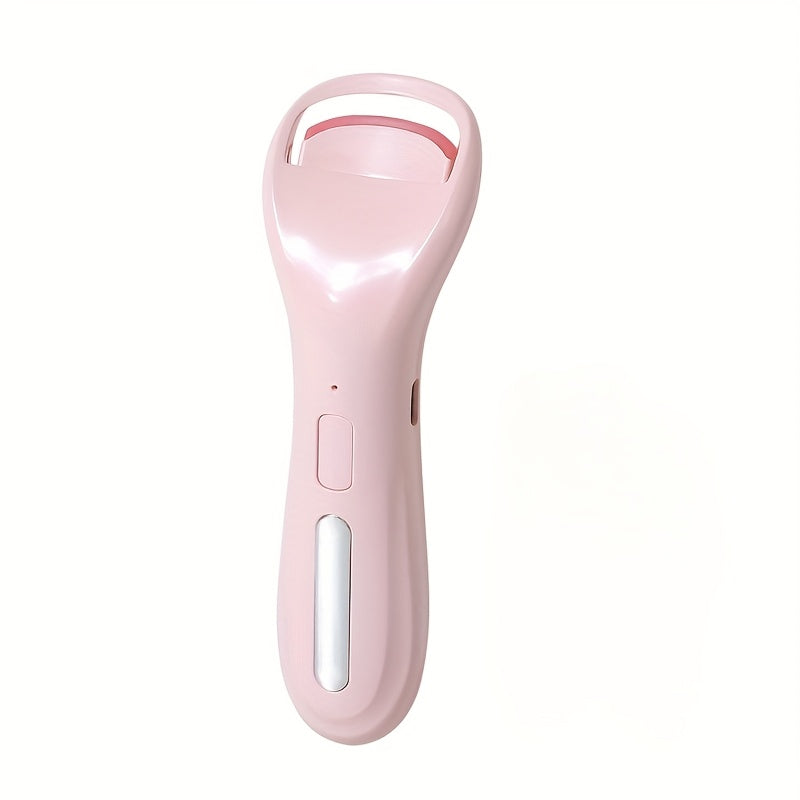 Electric Eyelash Curler USB Rechargeable Pink Radian Fit Compact Portable Gentle Care