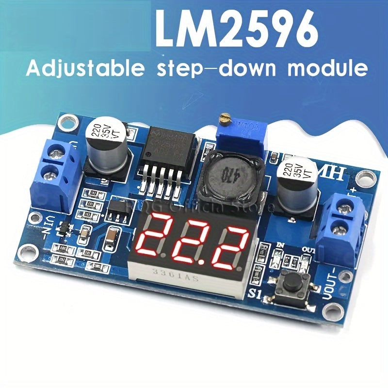 3A DC-DC Buck Converter with LED Display Adjustable 1.5V-35V 3A Voltage Regulator