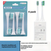 4-Pack Electric Toothbrush Replacement Heads – Universal Fit, Plaque Prevention
