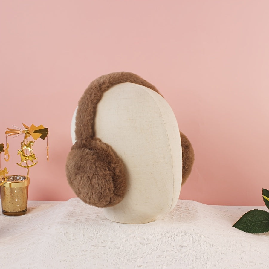 Warm Winter Earmuffs for Women Soft Cozy Flexible Fit Easy to Clean Polyester Blend