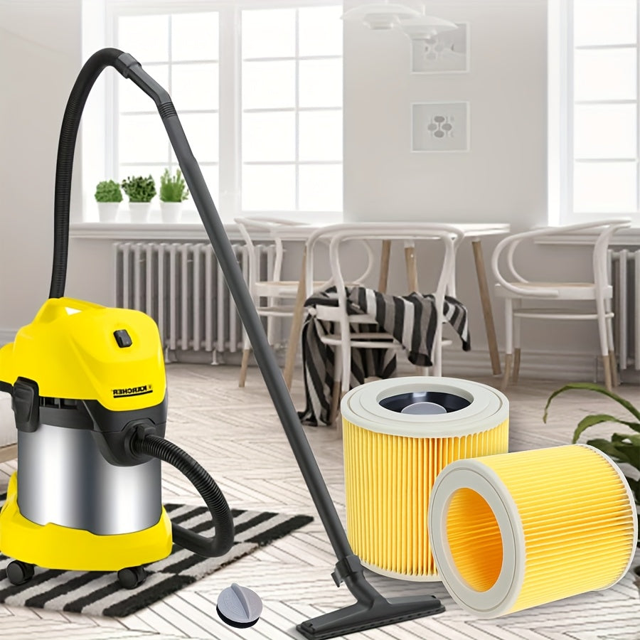 Replacement Cartridge Filter for Wet Dry Vacuum Cleaner Set of 2