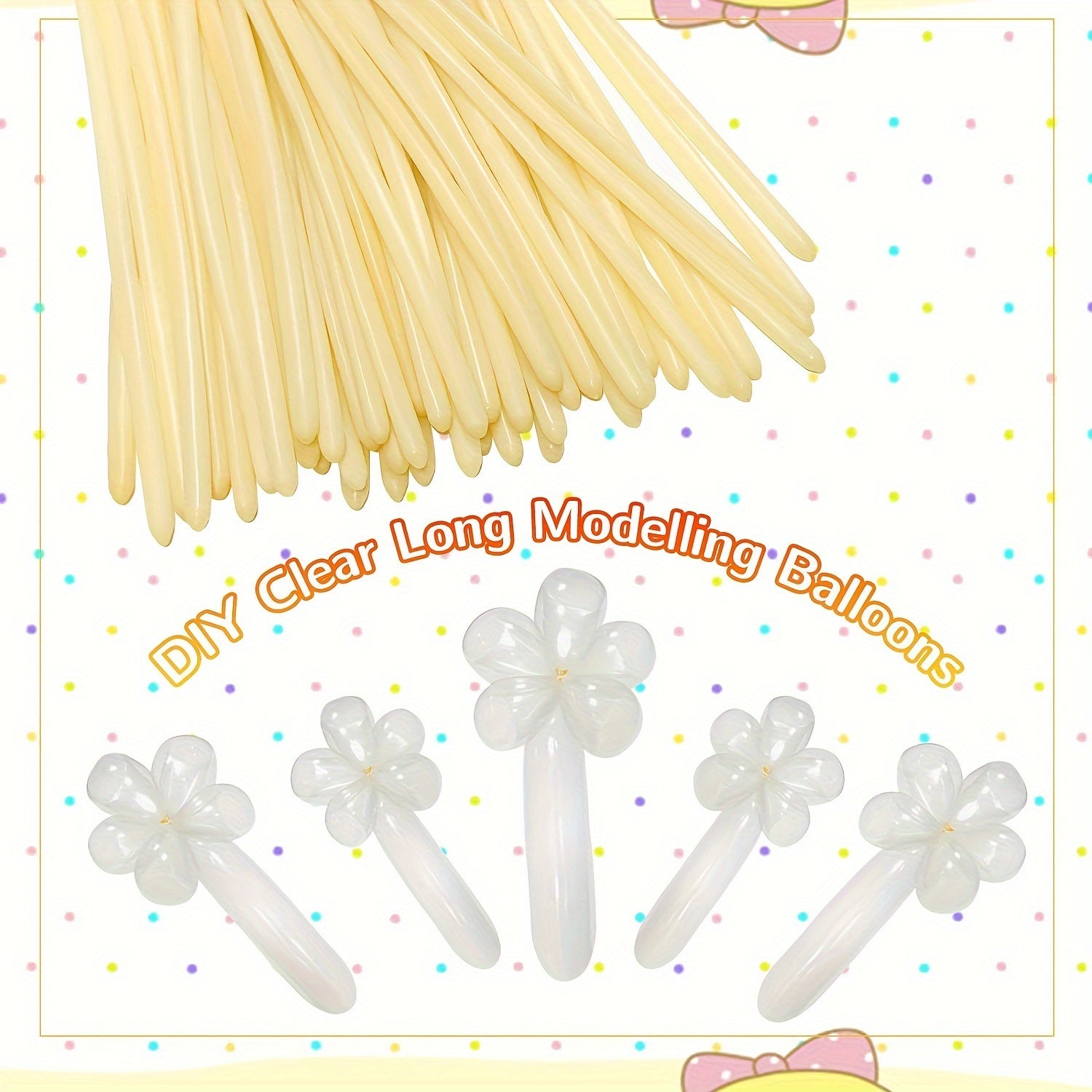 100 Assorted Modeling Balloons for Twisting DIY Animal Decorations for Parties and Events