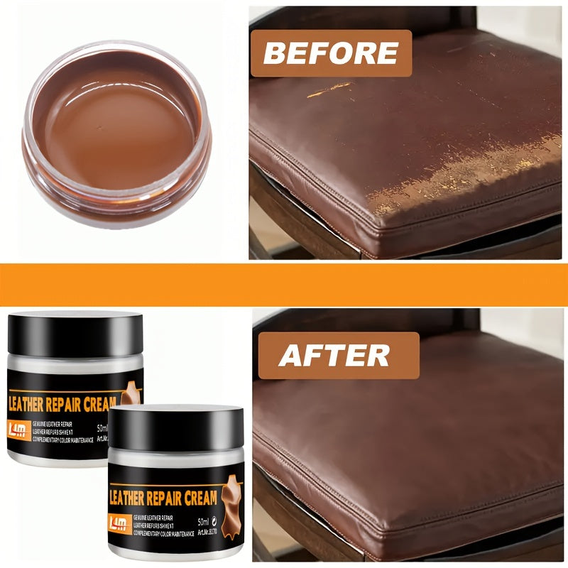 Leather Repair Kit for Color Restoration and Leather Cleaning