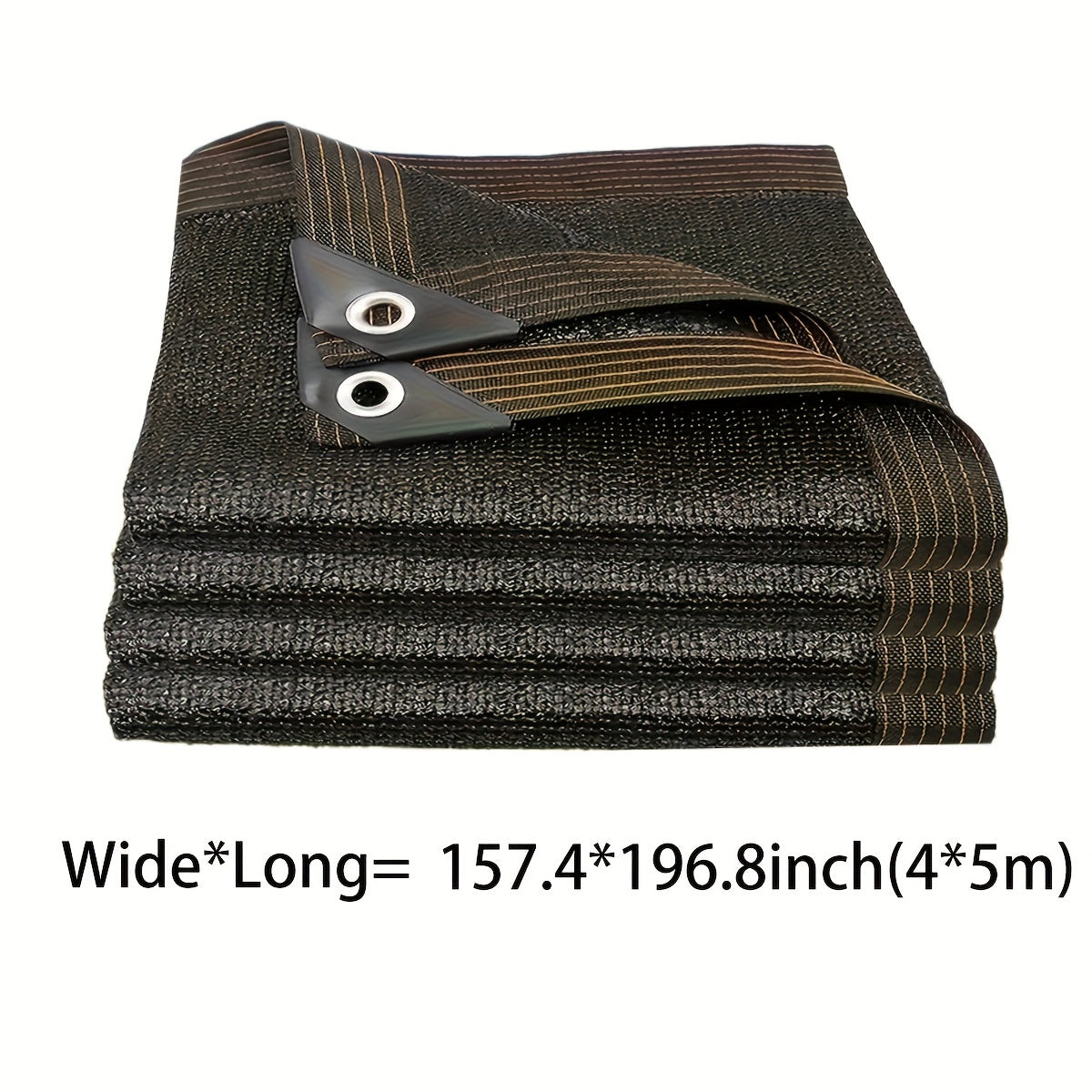 Rectangular Sunshade Net for Courtyard Balcony Garage Backyard Pool Lawn Outdoor Privacy Black 81-90% Shade