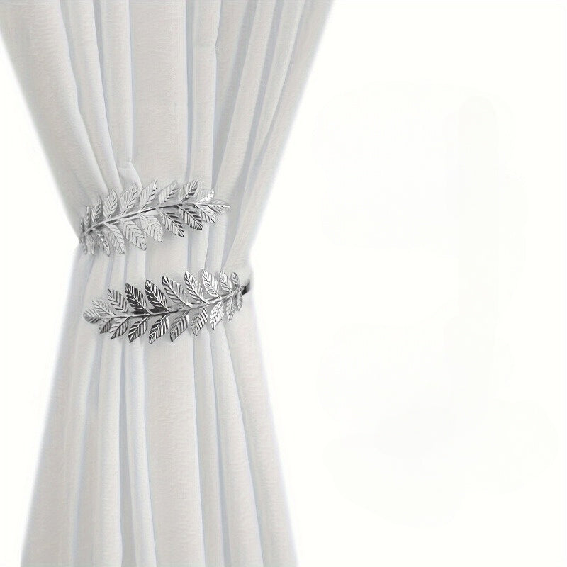 Metal Leaf Curtain Clip Holder for Living Room Bedroom Office Decor