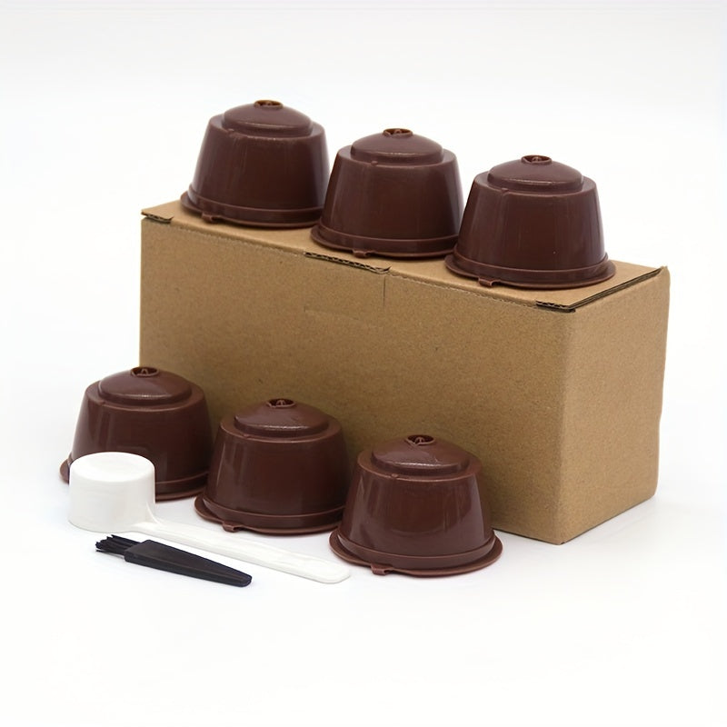 6 piezas de filtros de malla para cápsulas de café para cafetera Dolce Gusto, reutilizables, fáciles de usar