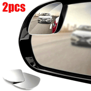 2Pcs Frameless Car Blind Spot Mirrors Wide Angle Adjustable Small Rearview Mirrors