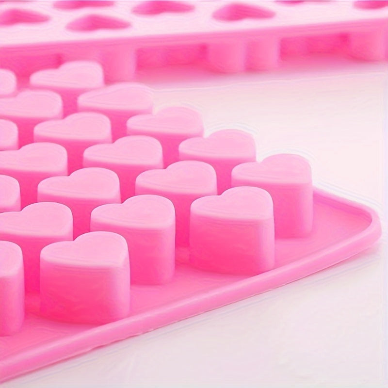 Heart-Shaped Silicone Mold for DIY Pudding Chocolate Candy Desserts Gummy Soap Candle Clay Ice