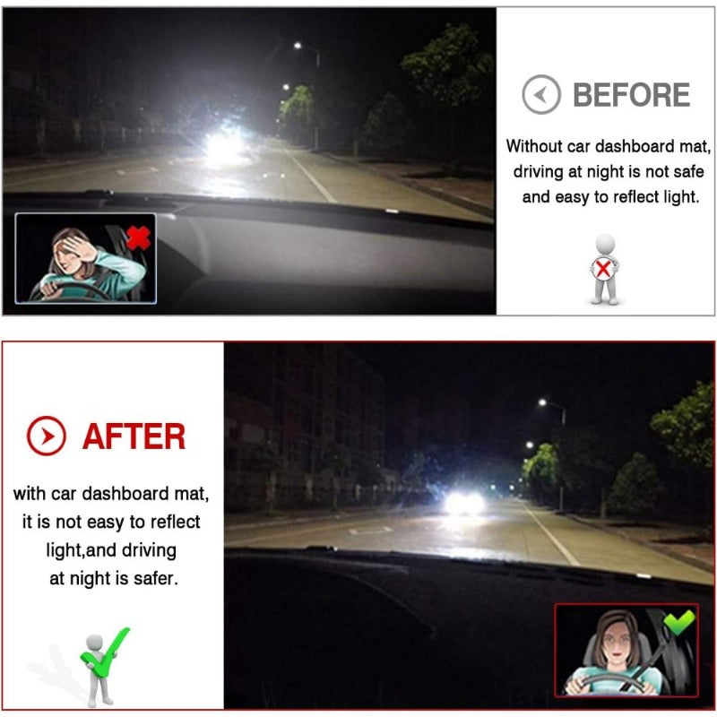 Чехол для приборной панели автомобиля против царапин, прочный и легко очищаемый для автомобилей с левым рулём