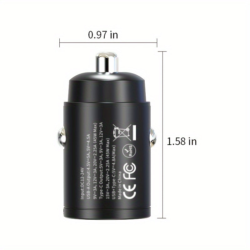 Universal Metal 90W USB-C Fast Charger Dual Port for Phones and Tablets