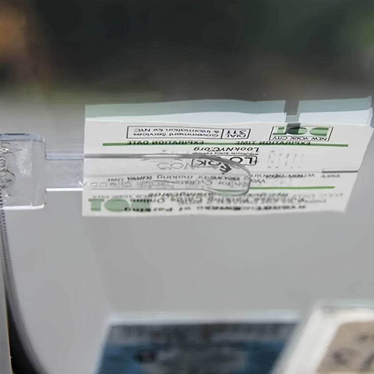 Универсальный прозрачный держатель для автомобильных билетов, зажим для лобового стекла, для парковочных квитанций